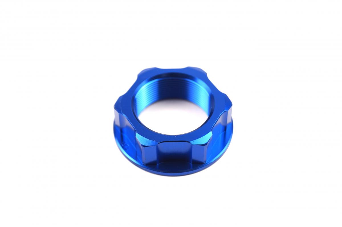 M24x1.00mm STEM NUT EACH BLUE, ALUMINIUM / CR RM RMZ YZ YZF,  / CNC