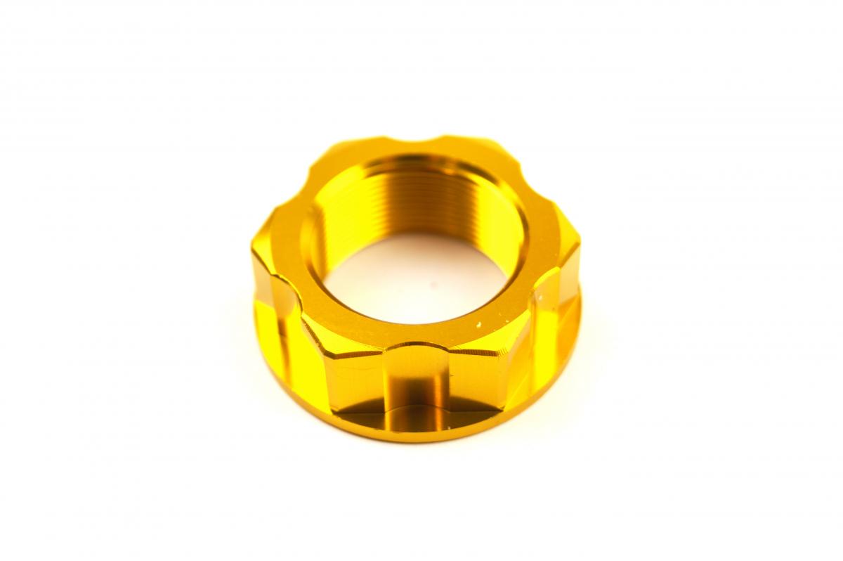 M22x1.00mm STEM NUT EACH GOLD, ALUMINIUM / KX KLX KDX CR RM,  / CNC