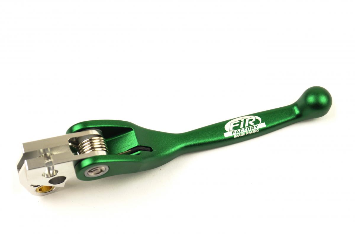 FIR H/D ULTI-FLEX LEVER KAWASAKI, FORGED ALLOY GREEN,  ACLC-381 RM/KX
