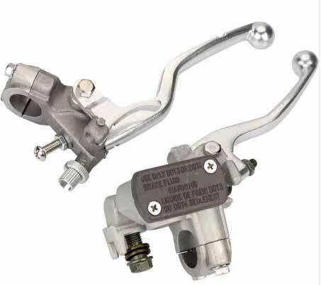FRONT BRAKE MASTER CYLINDER & CLUTCH LEVER SET, HONDA CRF150R 07-16, CR125 96-07
