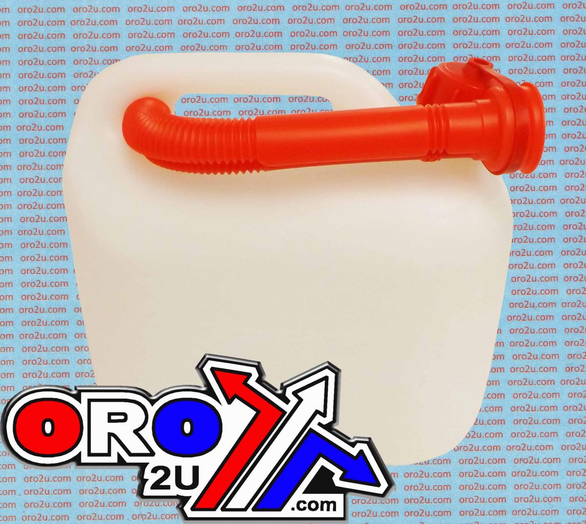 5L FUEL CAN WITH SPOUT CLEAR HUN5-NATST , JERRY CAN