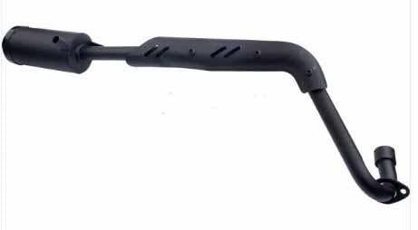 EXHAUST MUFFLER SYSTEM, Fits 4-stroke bikes with XR/CRF50 style plastics