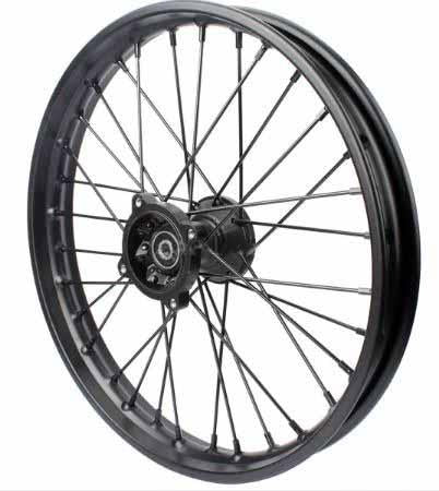 17 x 1.60 PIT BIKE FRONT WHEEL. 12mm SPINDLE