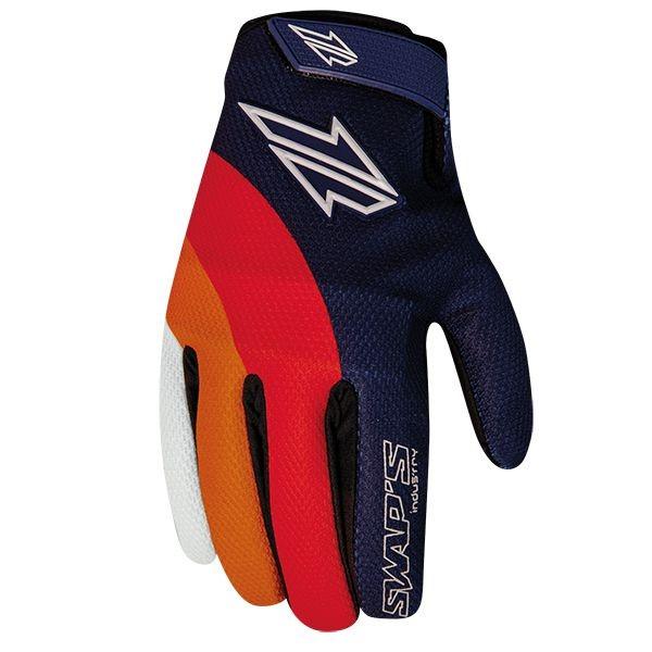 SWAP'S MX GLOVES Blue/Red/Orange/White - XXX-Large