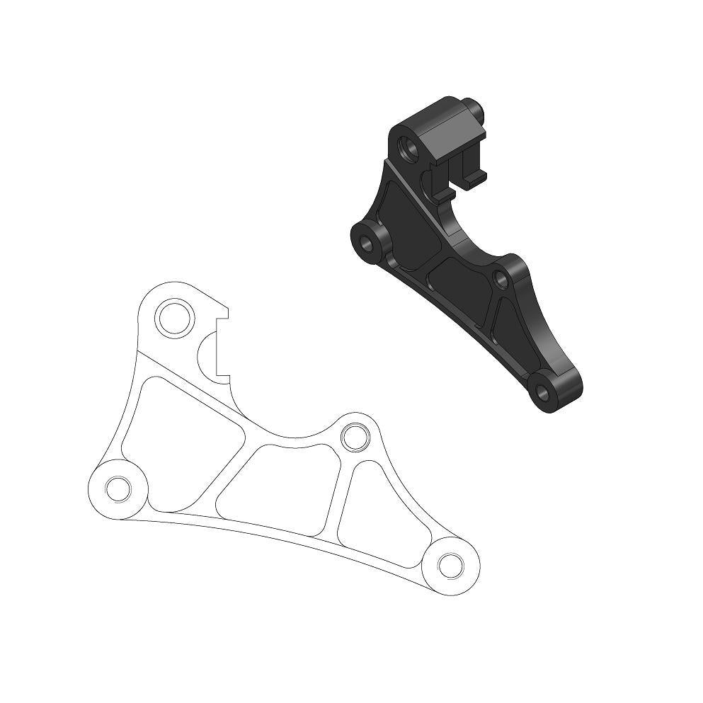 BRACKET 320 ADAPTER RACING, MOTO-MASTER 211066 KAWASAKI, KX450F 15-20