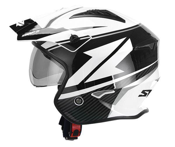 SWAP'S JET/TRIALS HELMET - XS 54cm White/Black