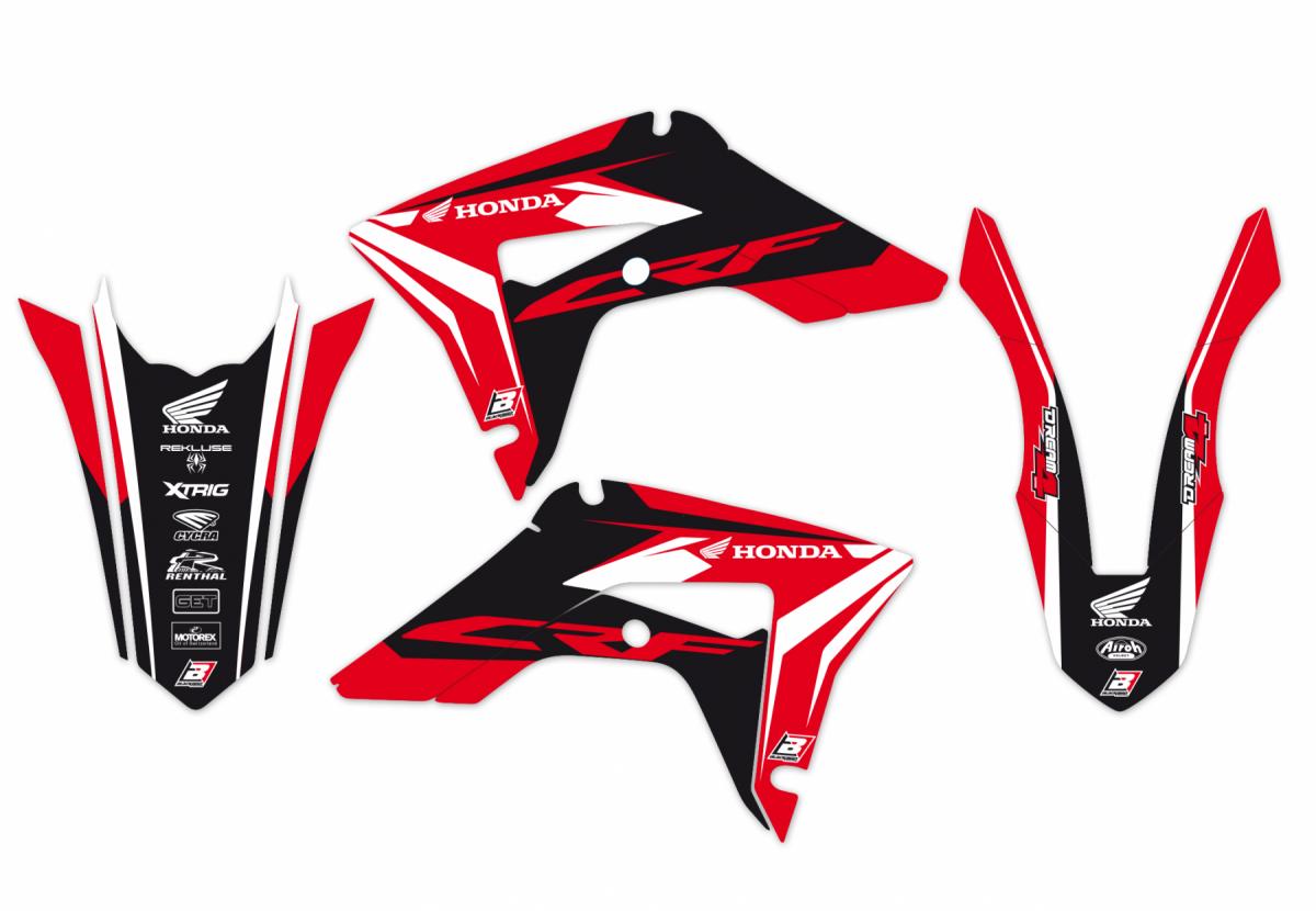 HONDA CRF250R 2022-2024, CRF450R 2021-2024, DREAM 4 DECAL KIT