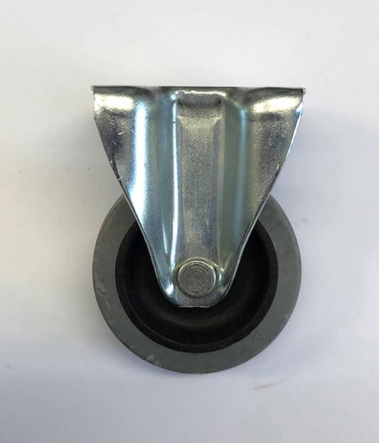 50MM FIXED PLATE CASTOR EA, GREY SYNTH RUB TYRE