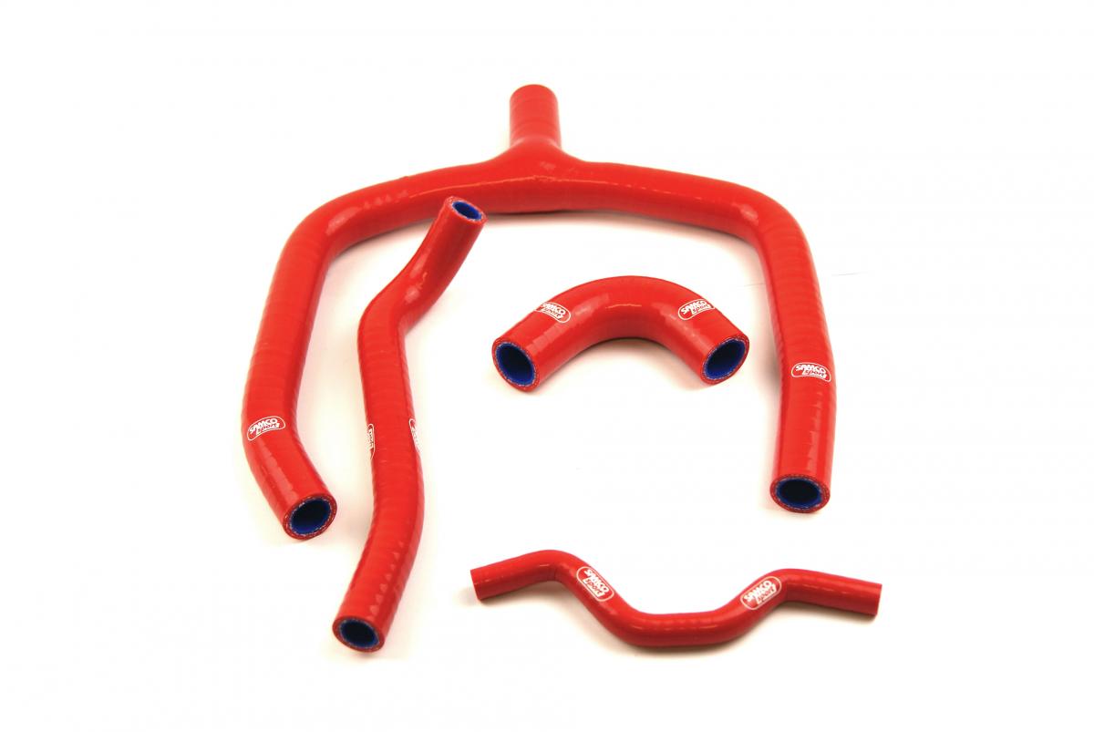 SAMCO HOSE KIT KAWASAKI KX250F 09-16 Y Piece Race Design, 4 PIECE KIT, RED