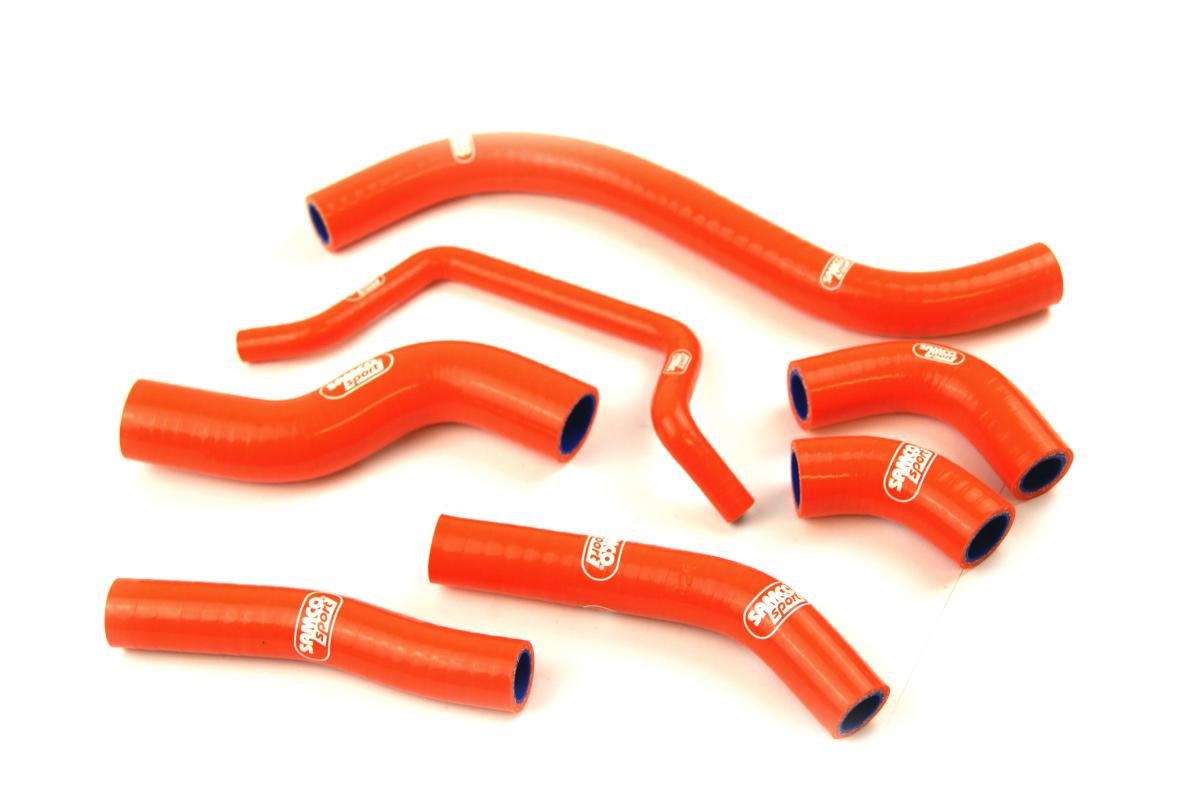 SAMCO HOSE KIT KAWASAKI KX450F 12-15 OEM Design, 7 PIECE KIT, ORANGE, KAW-59 OR