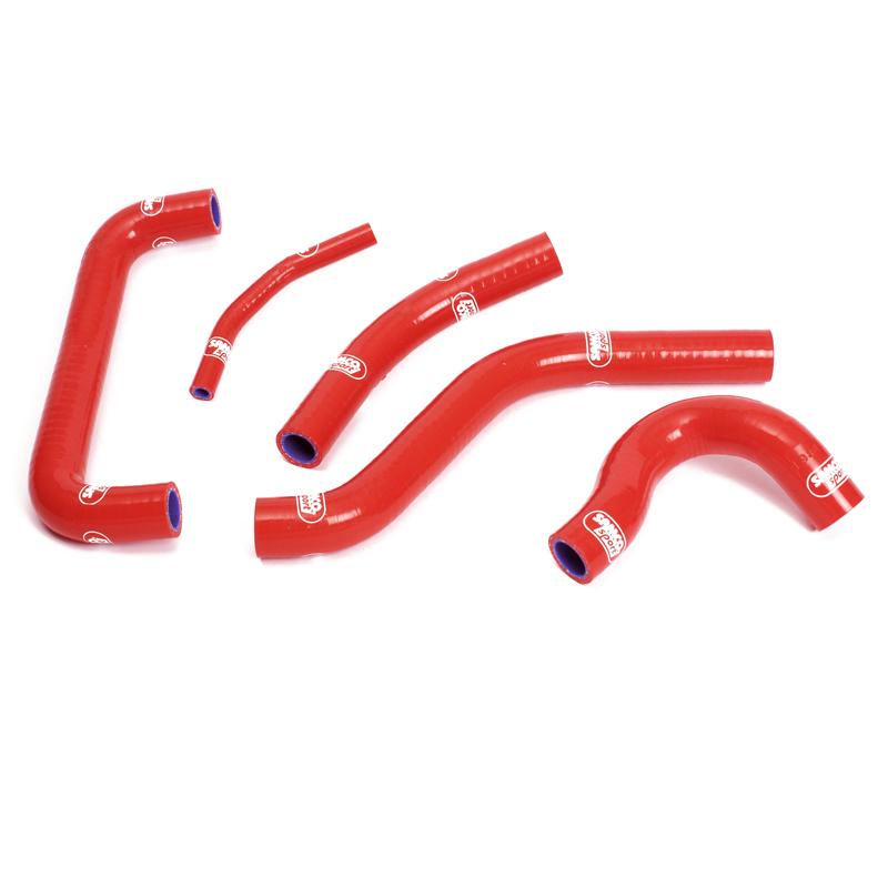 SAMCO HOSE KIT SUZUKI RMZ 450 04-05, 5 PIECE KIT, RED, SUZ-16 RD