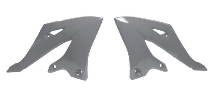 R-TECH GREY RADIATOR SCOOPS YAMAHA YZ125/X 2022-2024, YZ250 2023-2024
