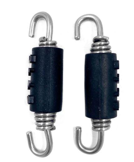 EXHAUST SPRING 60mm PK-2 SWIVEL BOTH ENDS, WITH ANTI VIBRATION RUBBER