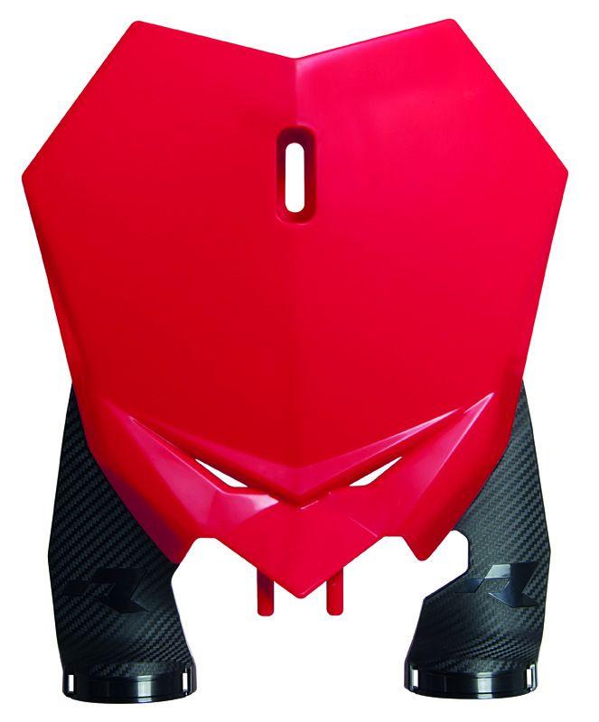 R-TECH RED FRONT NUMBER PLATE BETA RX 125-480 2020-2024