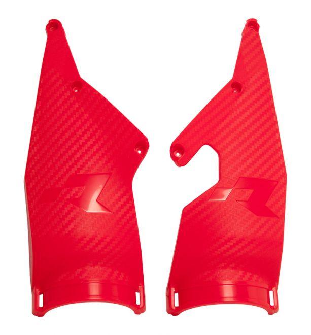 R-TECH RED TRIPLE CLAMP PROTECTORS FOR BETA RX NUMBER BOARD 2020-2023