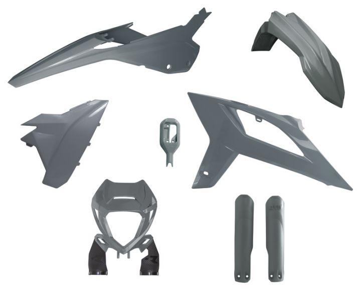 R-TECH QUANTUM GREY PLASTIC KIT/6 BETA RR125-480 2020-2022