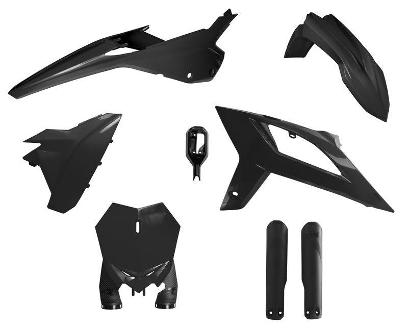 R-TECH BLACK PLASTIC KIT/6 BETA RX125-480 2020-2022