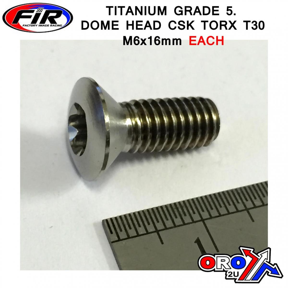 TITANIUM CSK.D TORX M6x16mm