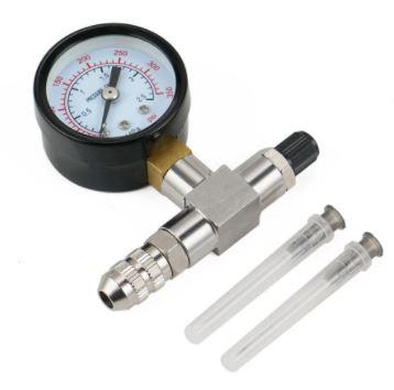 Suspension Shock Nitrogen Needle Fill Tool Kit, / 350PSI / Gauge + Needles