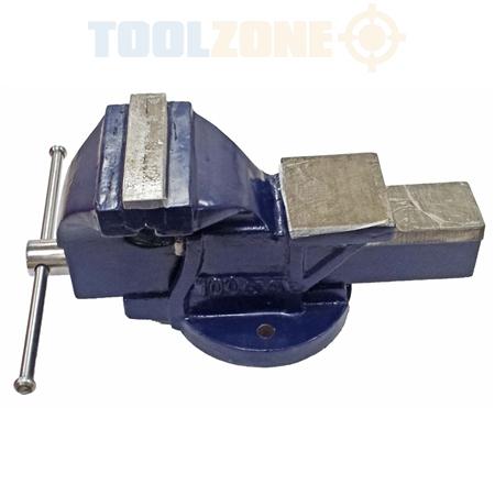 4'' FIXED BASE VICE, CAST IRON WITH HARDENED JAWS, KDPVC037