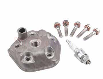 Cylinder Head & BOLTS + spark plug, KTM 50 SX Pro Junior/Senior