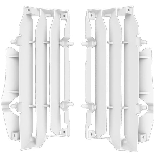 POLISPORT WHITE RAD LOUVERS/COVERS BETA RR 2T/4T 2020-2022