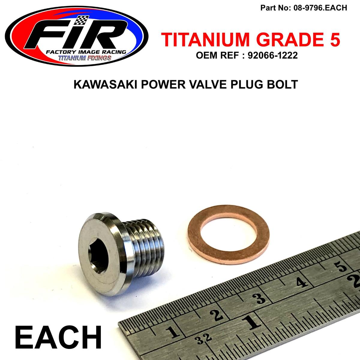 GR5 CYLINDER PLUG 12x10 KX500, 92066-1222 KX250 KX125 KLX650, FIR