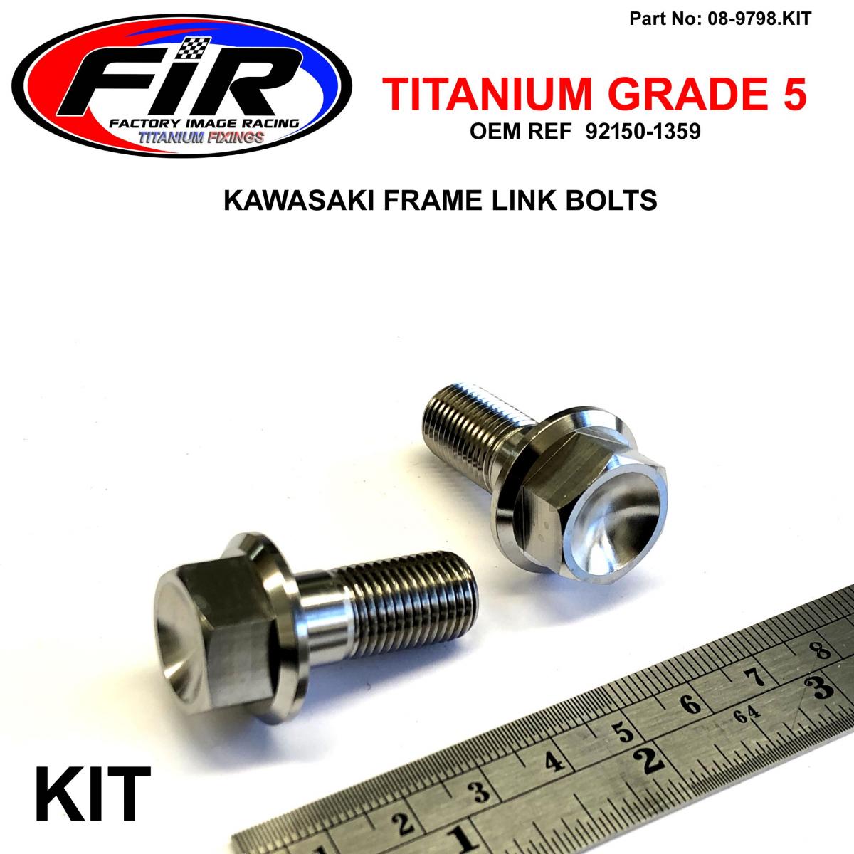 GR5 FRAME LINK BOLTS, 92150-1359 / PACK OF 2 / M12x27, KX 80 85 100 125 250 500