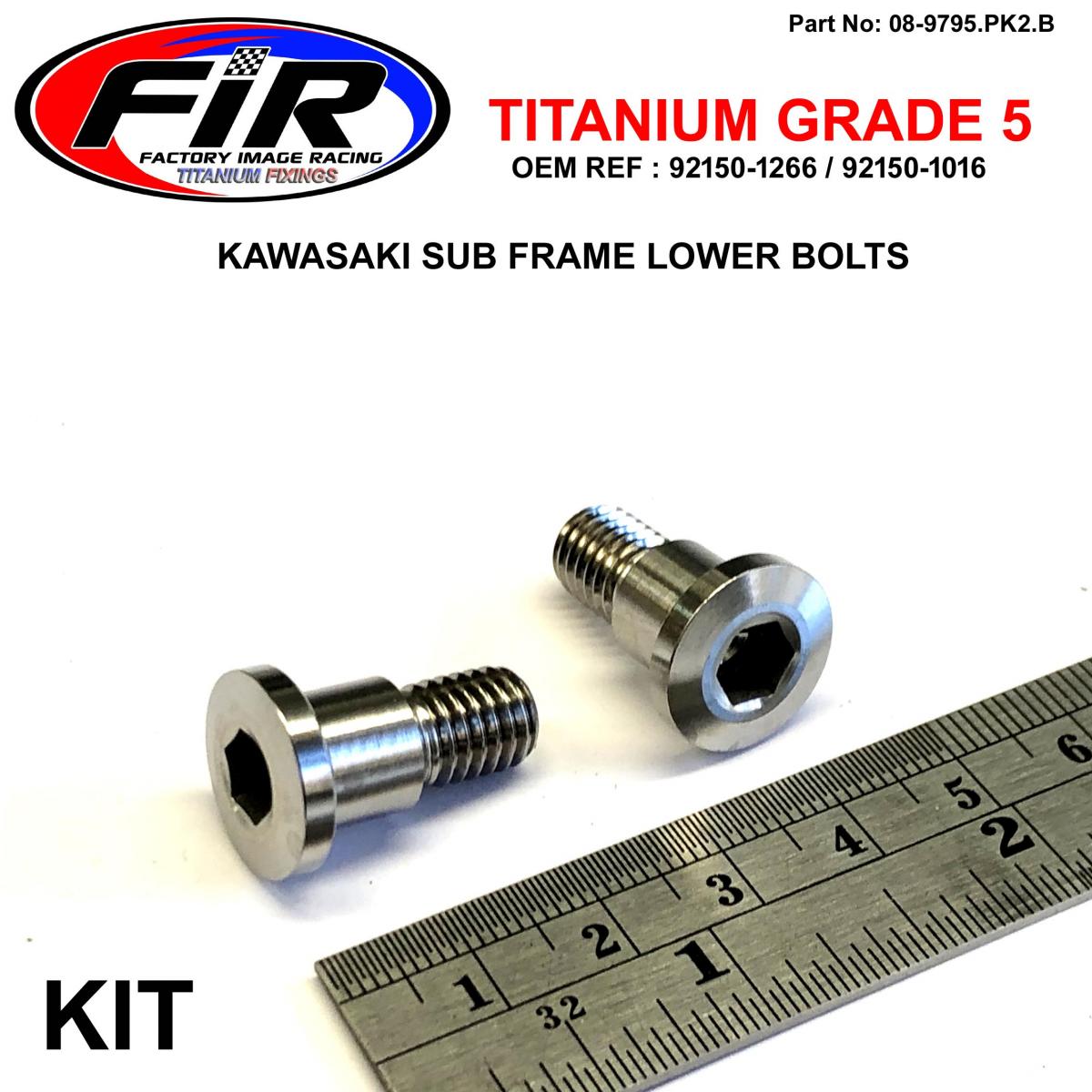 GR5 SUB FRAME LOWER BOLT KX, ALLEN STEP BOLT M8x19mm, 92150-1266, 92150-1016