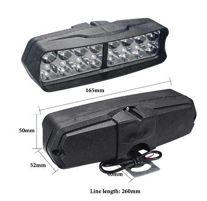 LED SPOT LIGHT [16 LED] 165mm Adjustable Single Mount