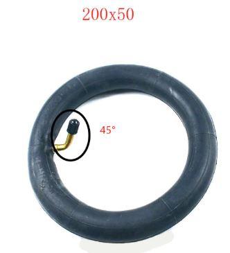 INNER TUBE 8" x 2", 45* ANGLED VALVE