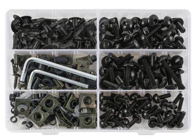 FAIRING BOLT KIT 253pcs. BLACK Aprilia, Tuono, Mille, RSV4, BMW S1000RR