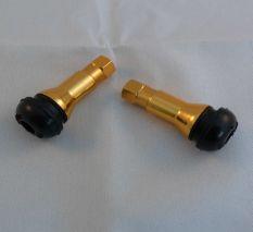SNAP-IN GOLD VALVE 413, WAYCOM 007025 (SOLD IN PAIR)