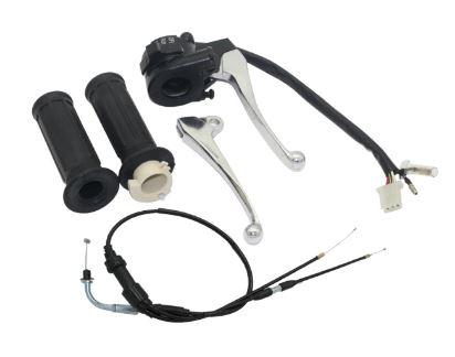 THROTTLE GRIPS / CABLE & LEVERS KIT YAMAHA PW50 1998-2005