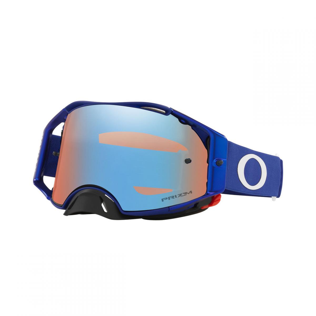 OAKLEY AIRBRAKE MX MOTO BLUE PRIZM SAPPHIRE, IRIDIUM LENS OA OO7046-A2