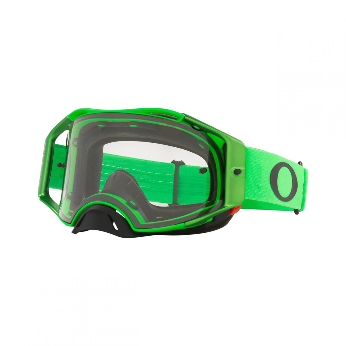 OAKLEY AIRBRAKE MX MOTO GREEN CLEAR LENS, CLEAR LENS OA OO7046-A8, OA OO7046-A8