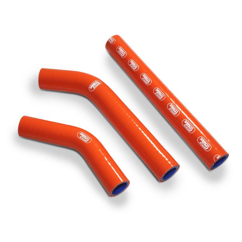 SAMCO HOSE KIT KTM 250 SX 2007-2010, 3 PIECE KIT ORANGE, KTM-18-OR