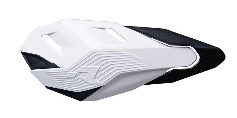R-TECH WHITE/BLACK HP3 HANDGUARD WITH FITTING KIT