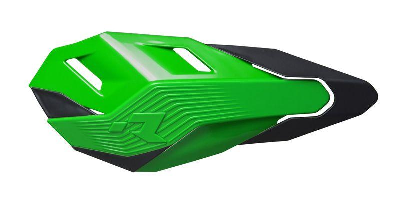 R-TECH GREEN/BLACK HP3 HANDGUARD WITH FITTING KIT