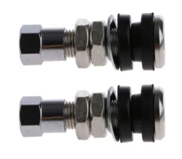 TUBELESS BOLT IN TYRE VALVE, 10mm x 33mm 0.327" TR161 819 (PACK OF 2)