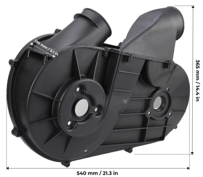 Air Guide Clutch Back Plate Cover, Polaris RZR 4 900 S XP Ranger XP 1000 15-20