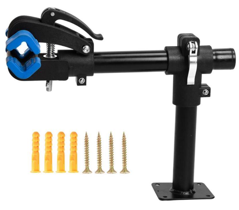 BENCH  WALL MOUNTED BIKE HOLDER, WORKBENCH SHOCK SUSPENSION CLAMP