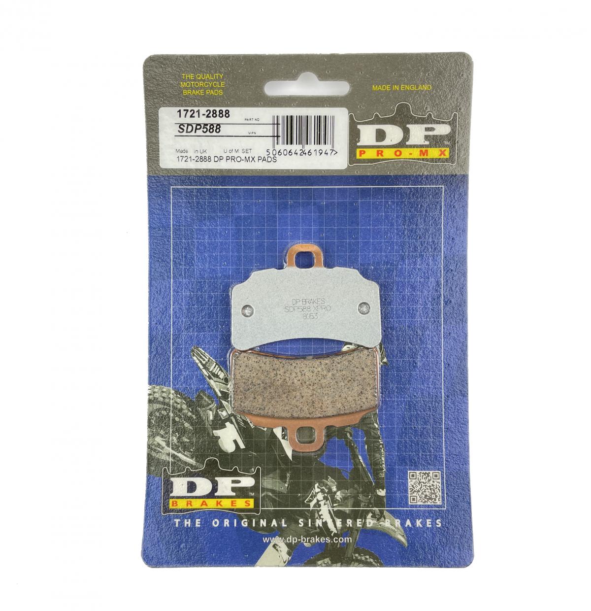 BRAKE PADS SINTERED DP BRAKES PRO-MX, SDP588 Premium, GASGAS TXT 21-23 FRONT