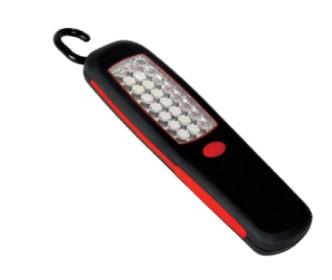 24 LED MAGNETIC WORK LIGHT / TORCH, MECHANICS ENGINE FLASH / HANGING HOOK