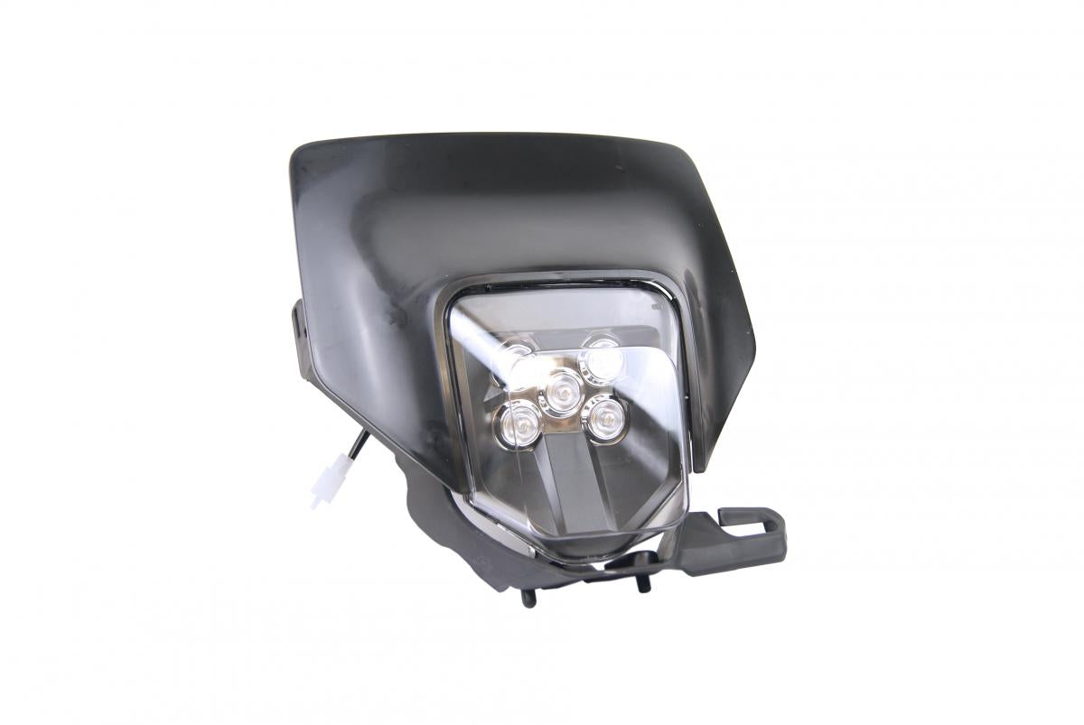 R-TECH BLACK FRONT LED HEADLIGHT HUSQVARNA TE/FE 150-501, TX125 17-19