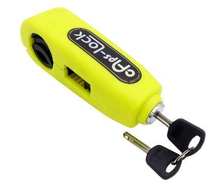 HANDLEBAR GRIP BRAKE LEVER LOCK (YELLOW)
