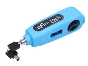 HANDLEBAR GRIP BRAKE LEVER LOCK (BLUE)