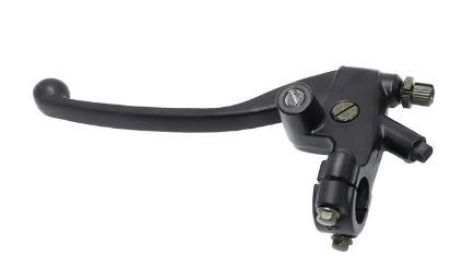 Left Clutch Lever Honda, Black With Mirror mounting M10