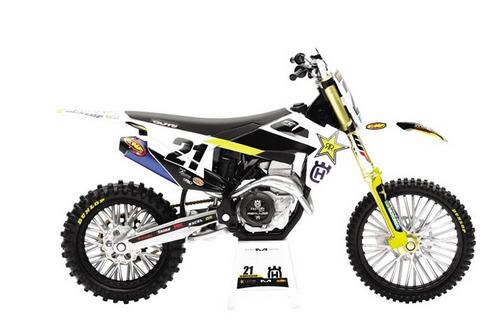 NEWRAY DIE CAST MODEL HUSQVARNA FC450 JASON ANDERSON 2020 #21 SCALE 1:12