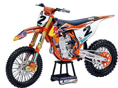 NEWRAY DIE CAST MODEL RED BULL KTM 450 SX-F COOPER WEBB #2 SCALE 1:10